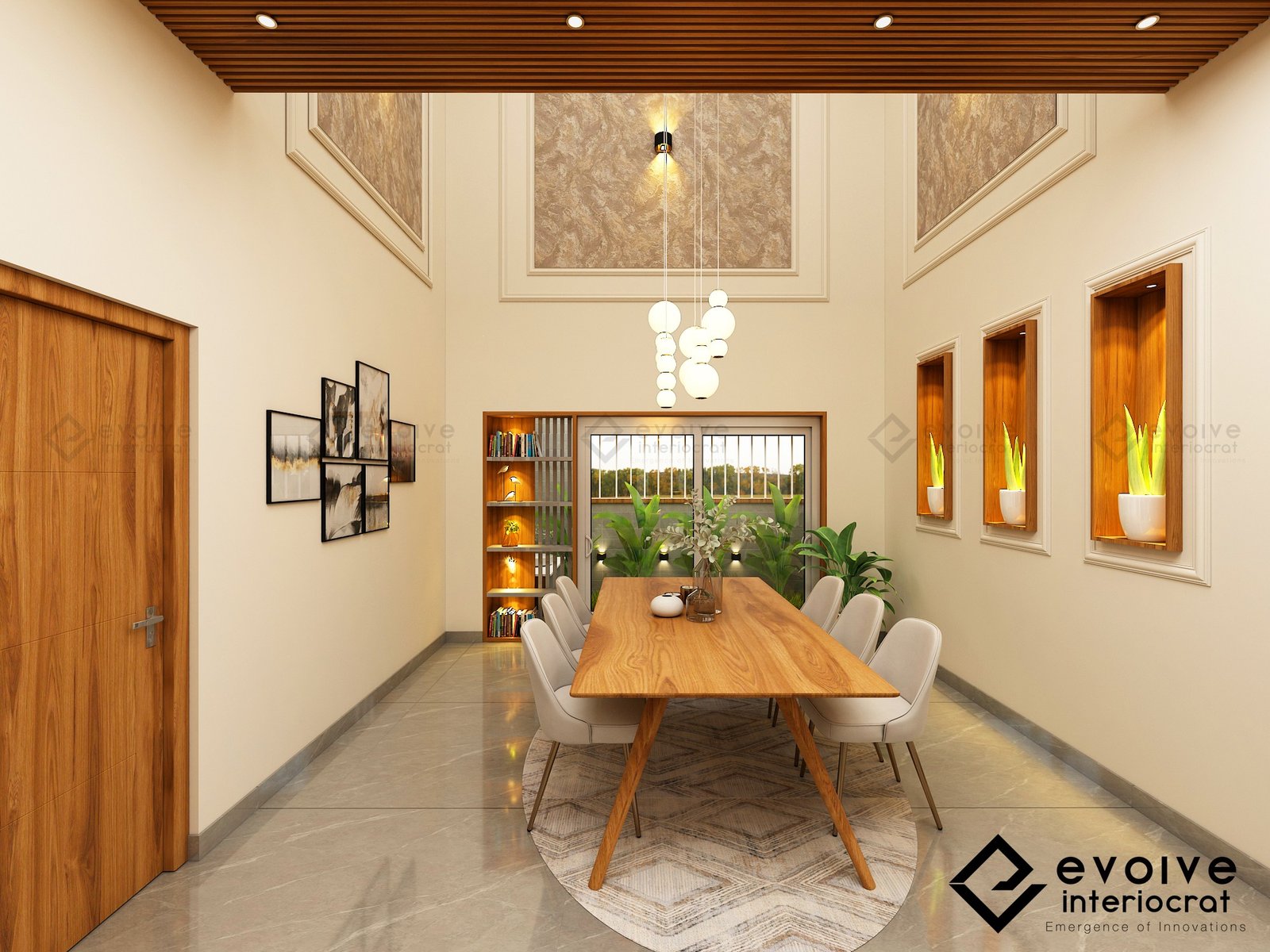 Dining area interior by evolve interiocrat